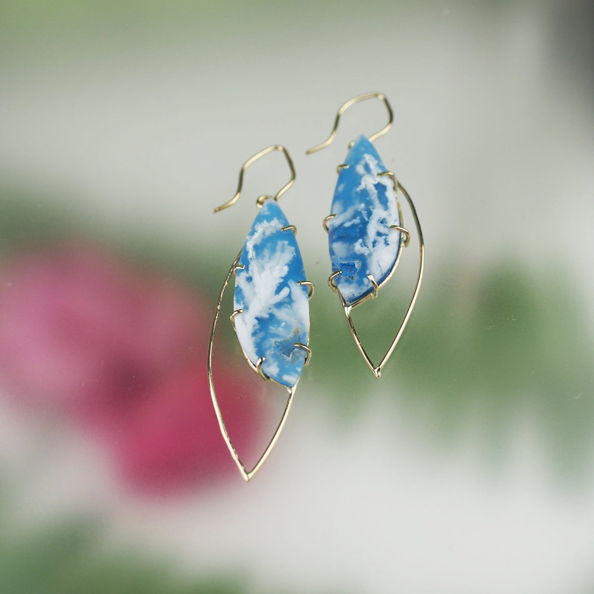 14k Blue Sky Earrings - Mettle by Abby