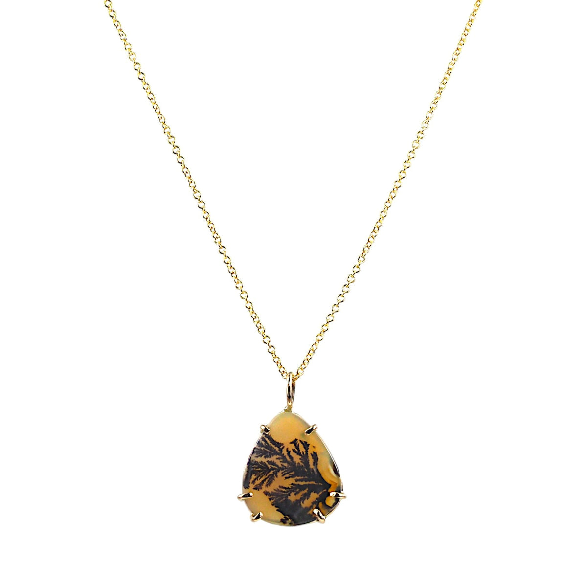 14k Dendrite Necklace - Mettle by Abby
