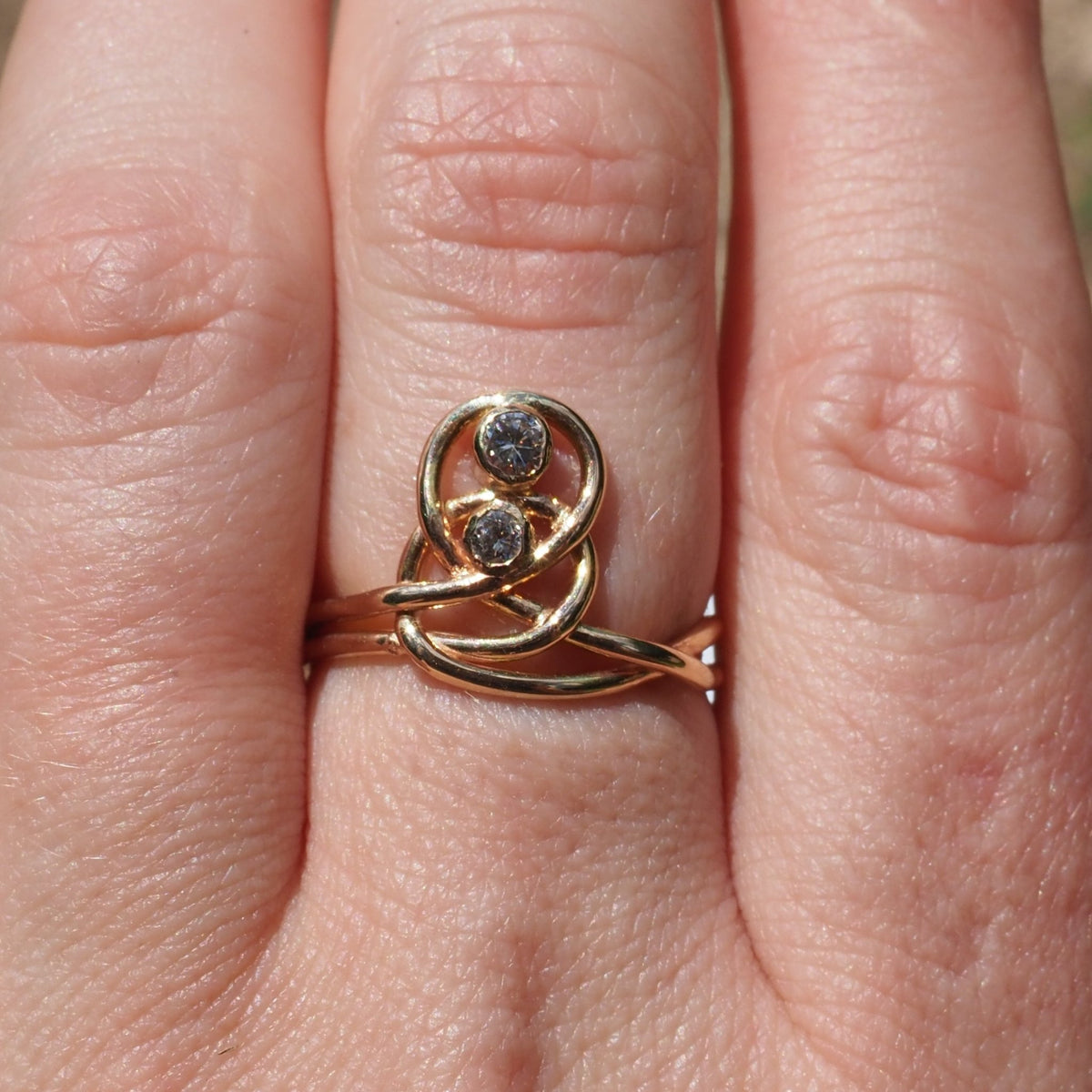 14k Diamond Flow Ring - Mettle by Abby
