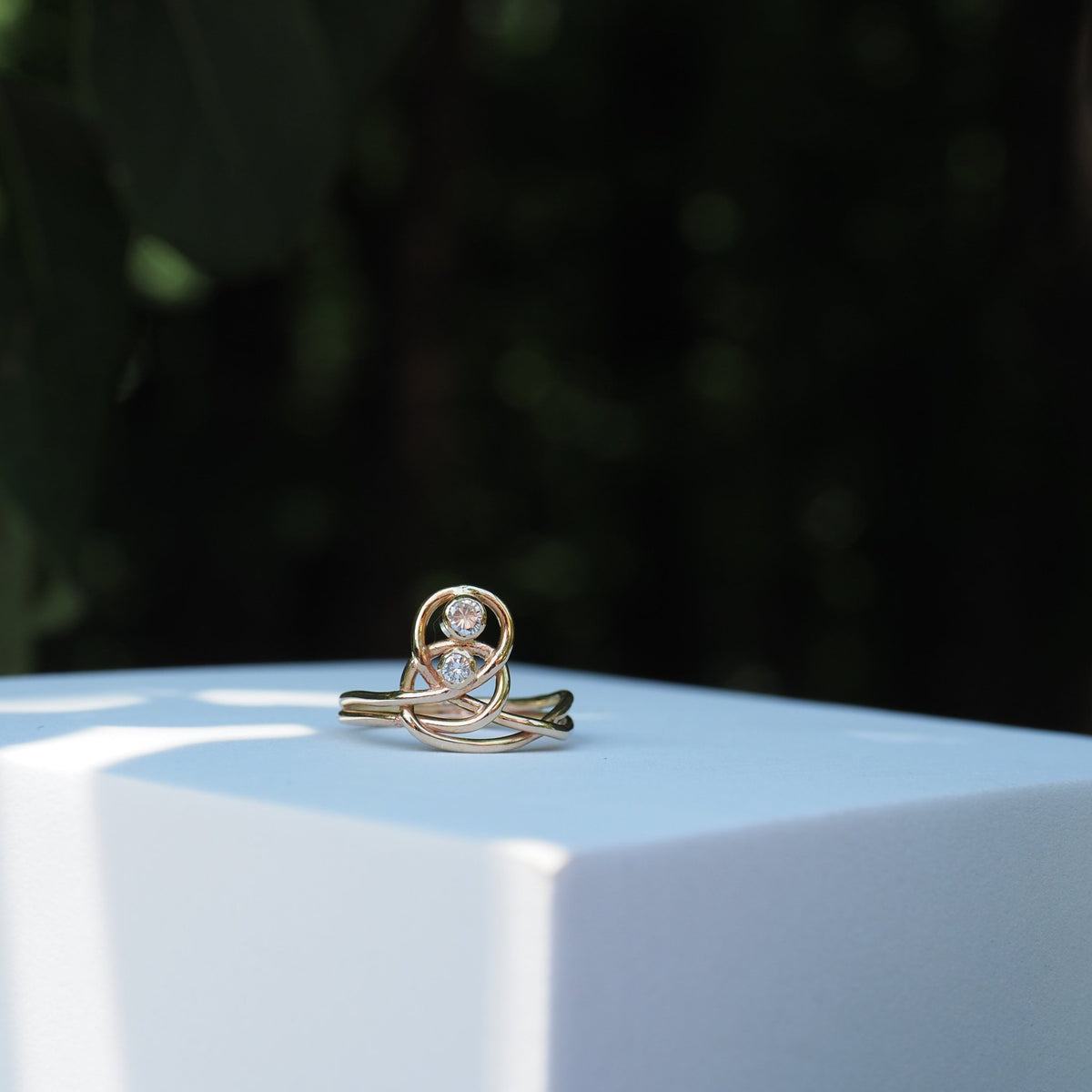14k Diamond Flow Ring - Mettle by Abby
