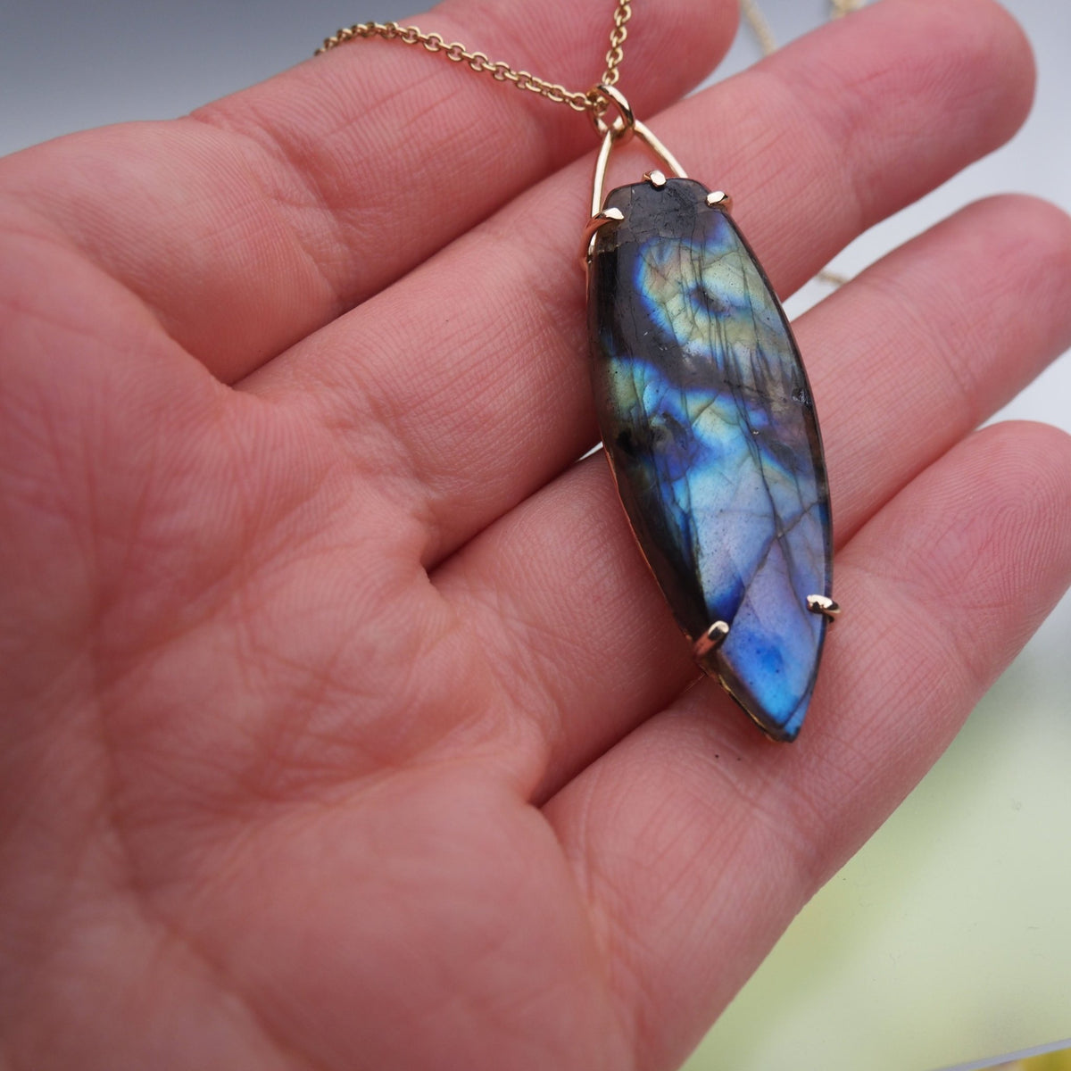14k Labradorite Dream Necklace - Mettle by Abby