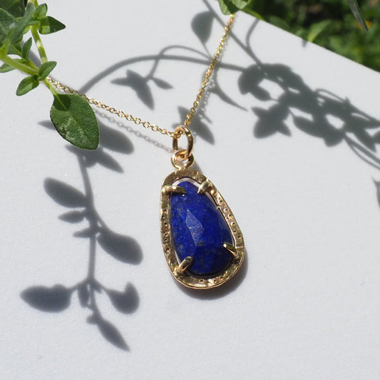 14k Lapis Star Dust Necklace - Mettle by Abby