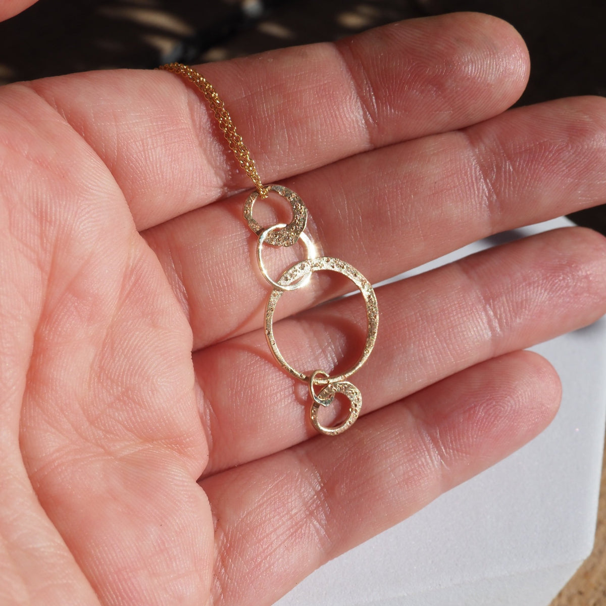 14k Star Dust Orbit Necklace - Mettle by Abby