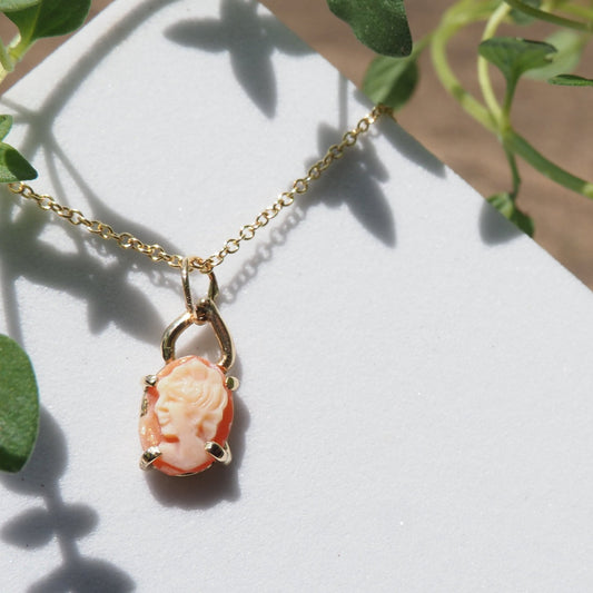 14k Tiny Cameo - Mettle by Abby