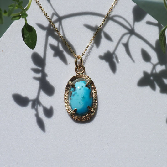14k Turquoise Star Dust Necklace - Mettle by Abby