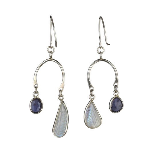 Lunar Leaf Earrings