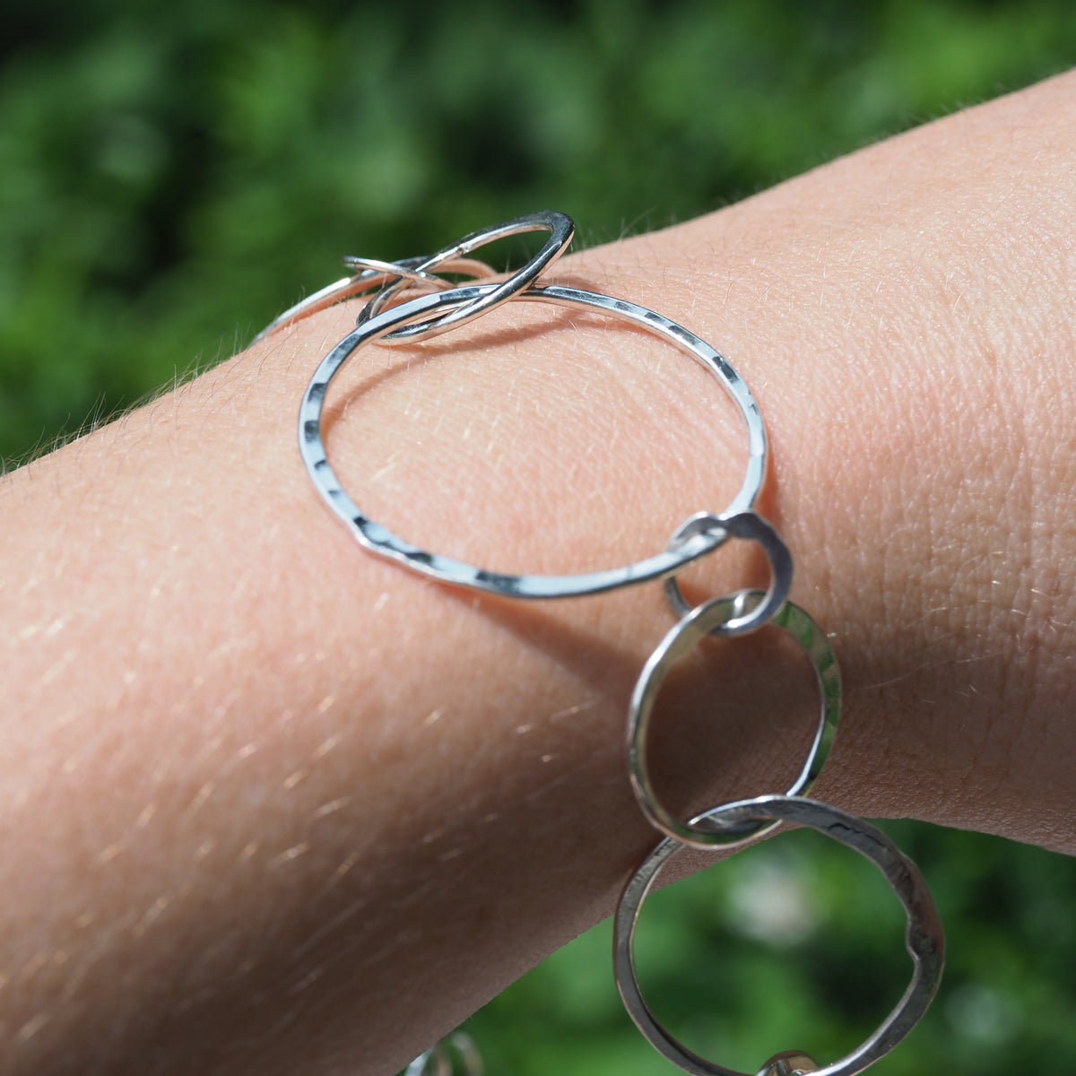 Silver Orbit Bracelet-Handmade Sterling Silver