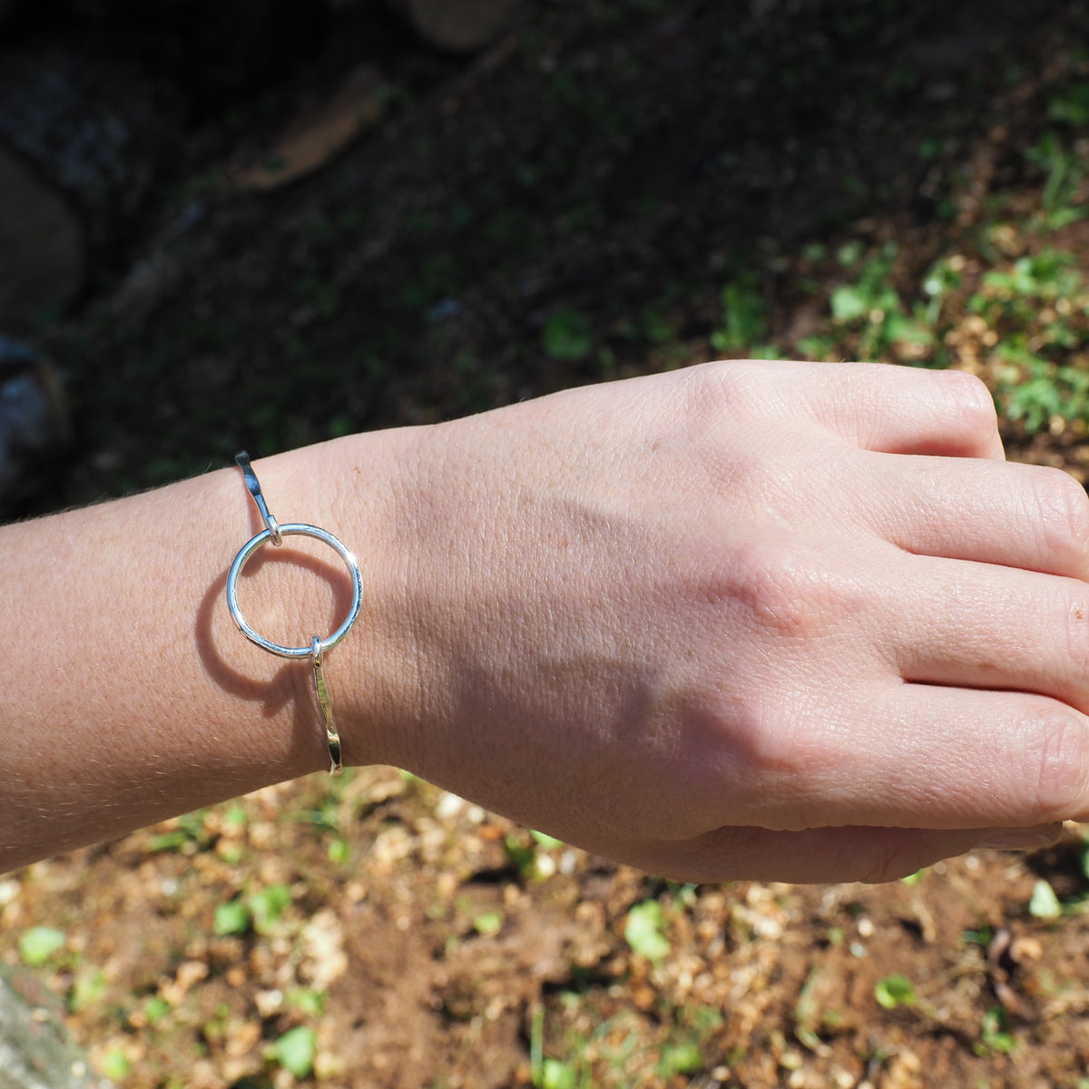 Orbit Hook Bracelet-Handmade Sterling Silver