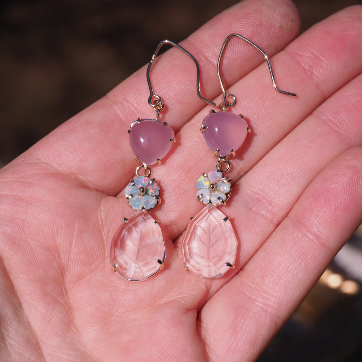 14k Opal Garden Earrings