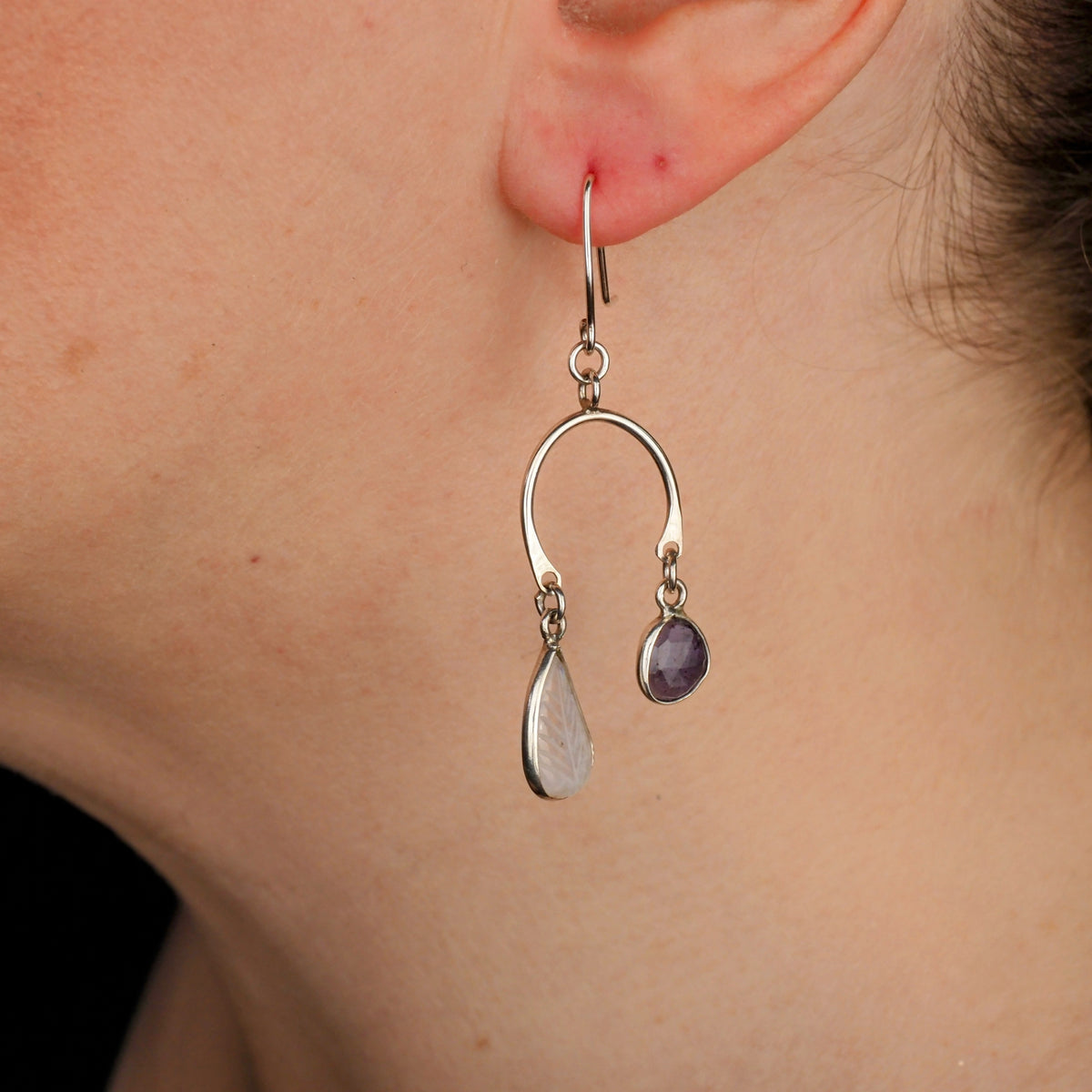 Lunar Leaf Earrings