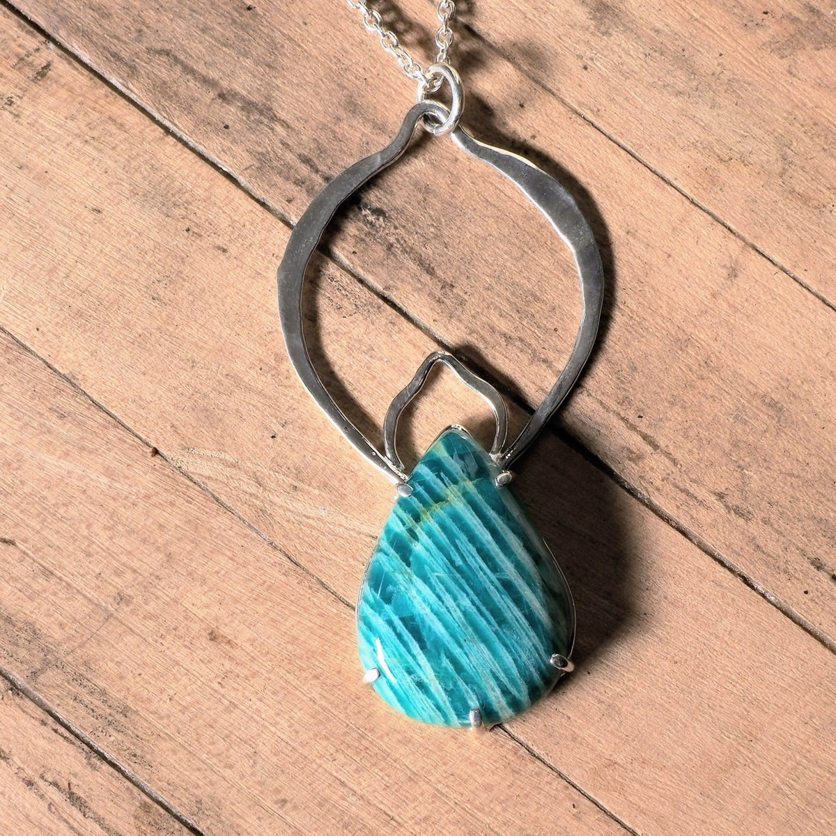 Amazonite Petal Necklace - Mettle by Abby
