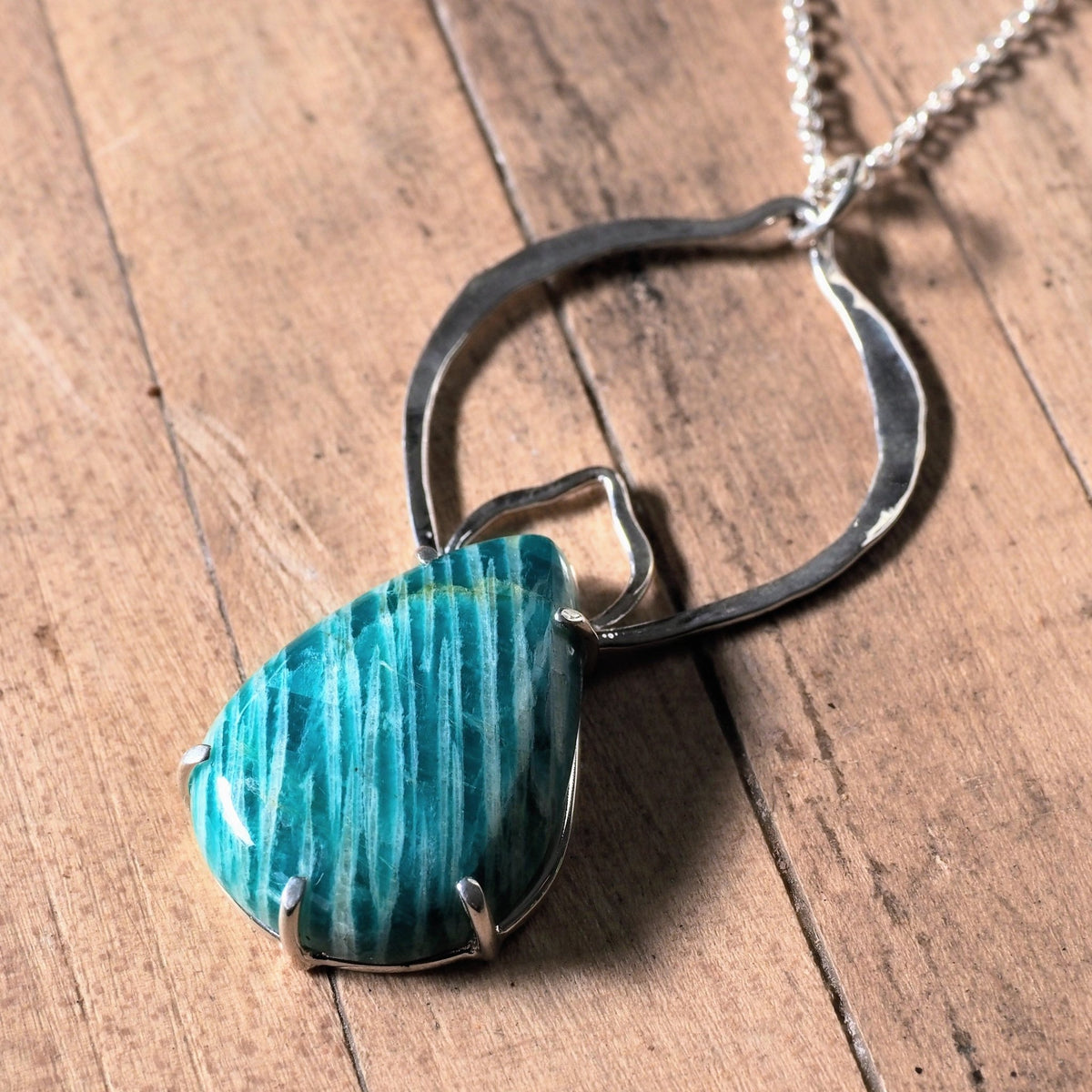 Amazonite Petal Necklace - Mettle by Abby