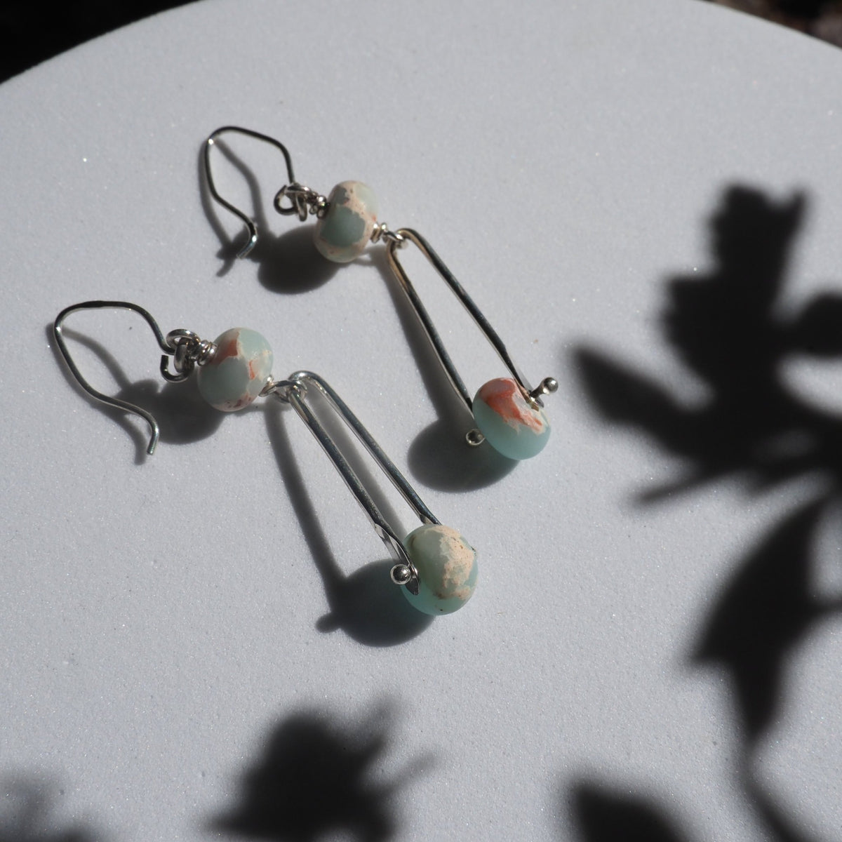 Blue Atmosphere Earrings - Mettle by Abby