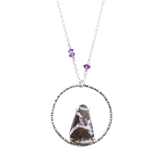 Boulder Opal Statement Necklace - Mettle by Abby
