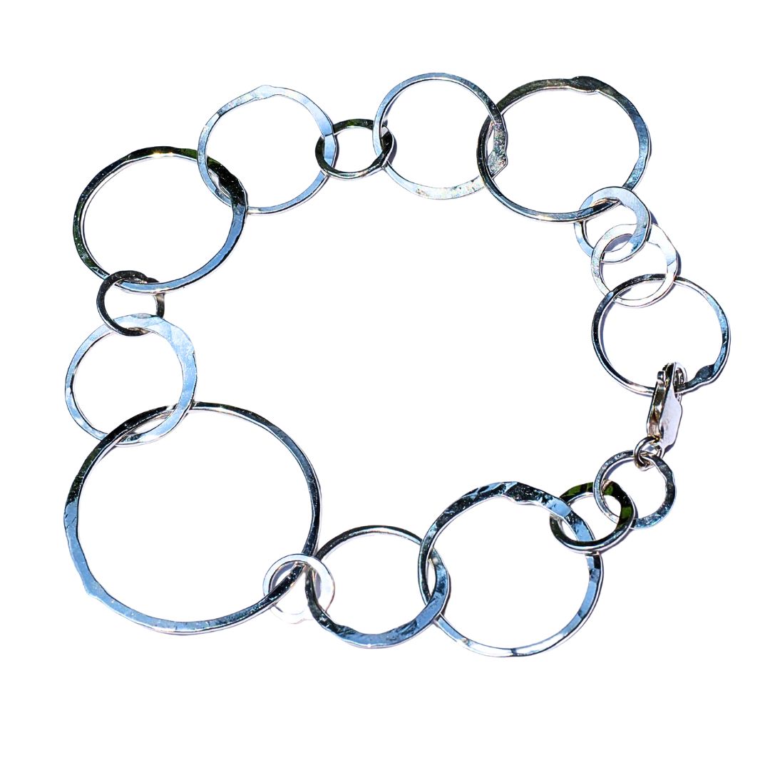 Silver Orbit Bracelet-Handmade Sterling Silver