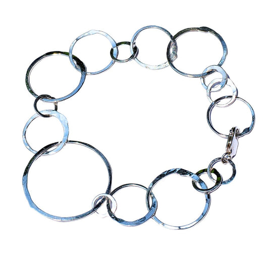 Silver Orbit Bracelet-Handmade Sterling Silver