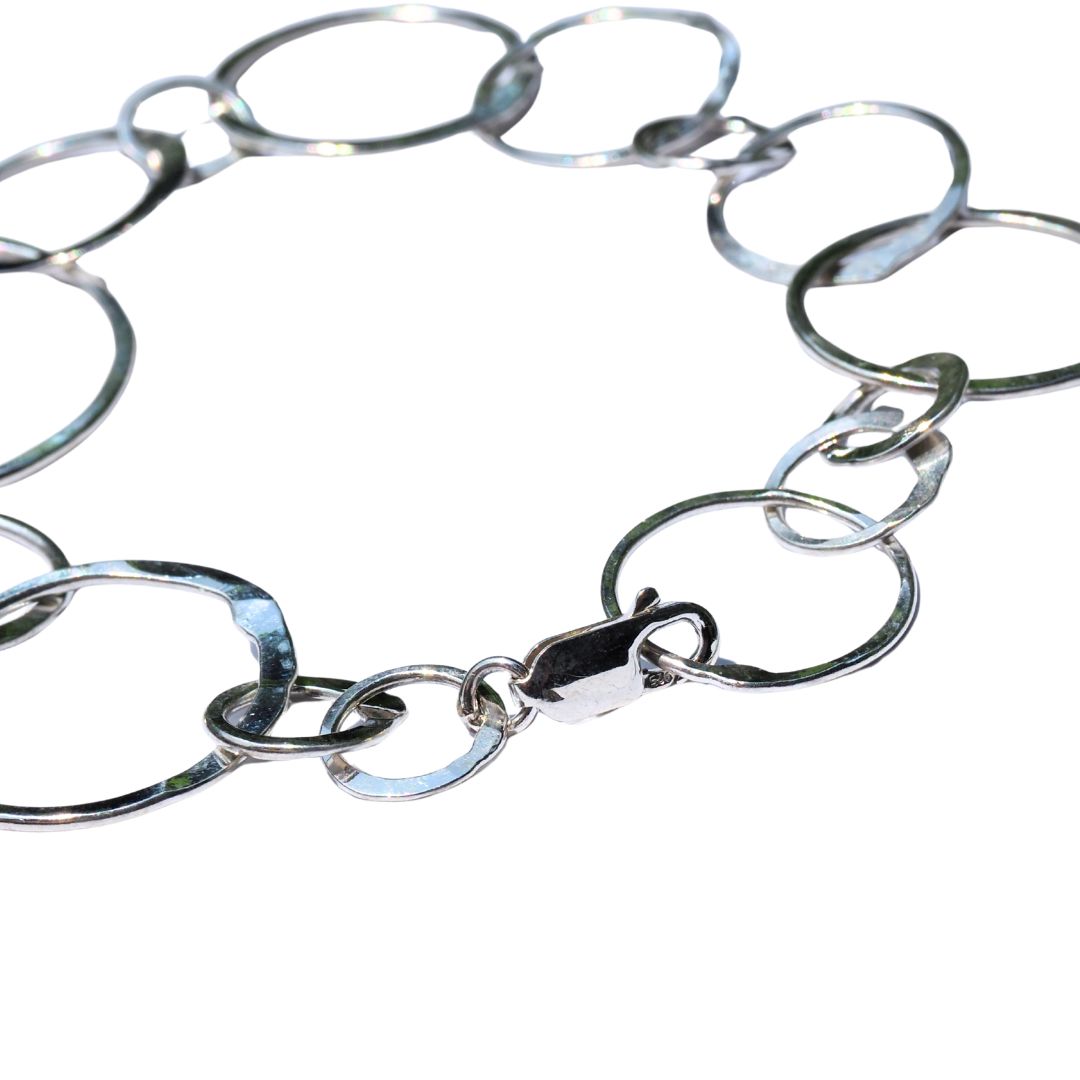 Silver Orbit Bracelet-Handmade Sterling Silver