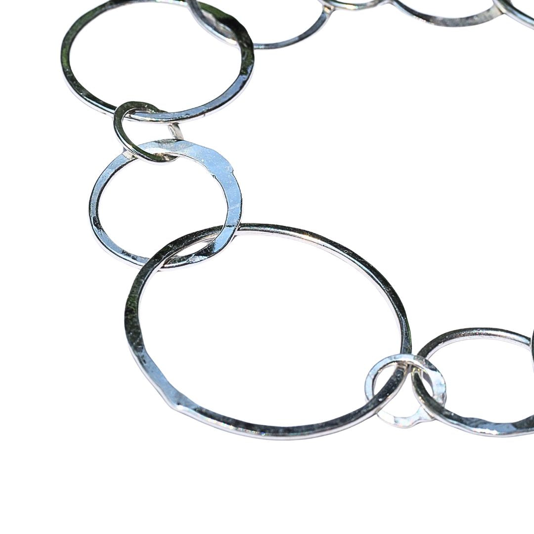 Silver Orbit Bracelet-Handmade Sterling Silver
