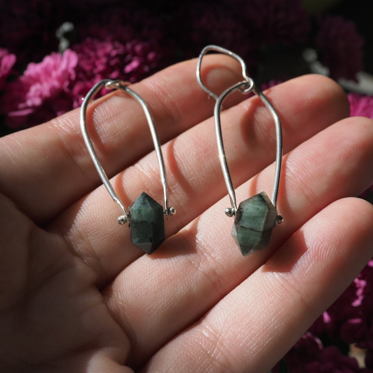 Emerald Armor Earrings - Mettle by Abby