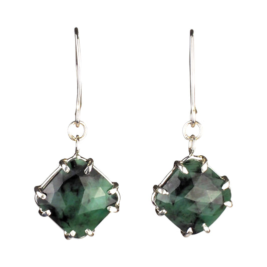 Shadowmoss Emerald Earrings