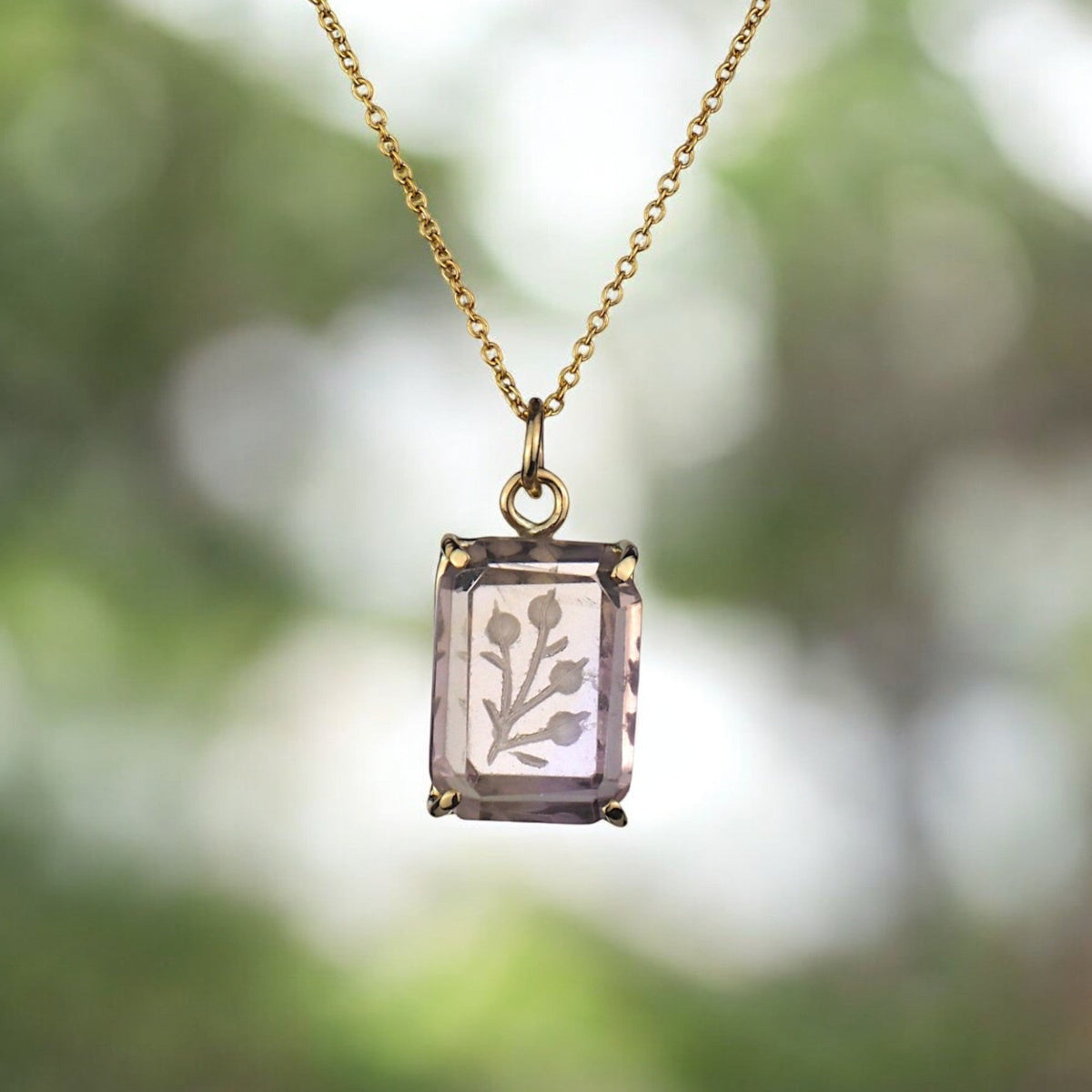 Floral Keepsake Necklace - Mettle by Abby