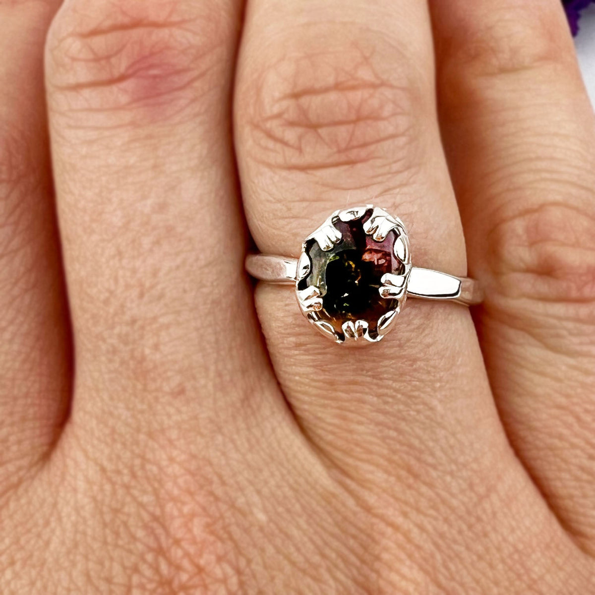 Hexagonal Bloom Ring - Mettle by Abby