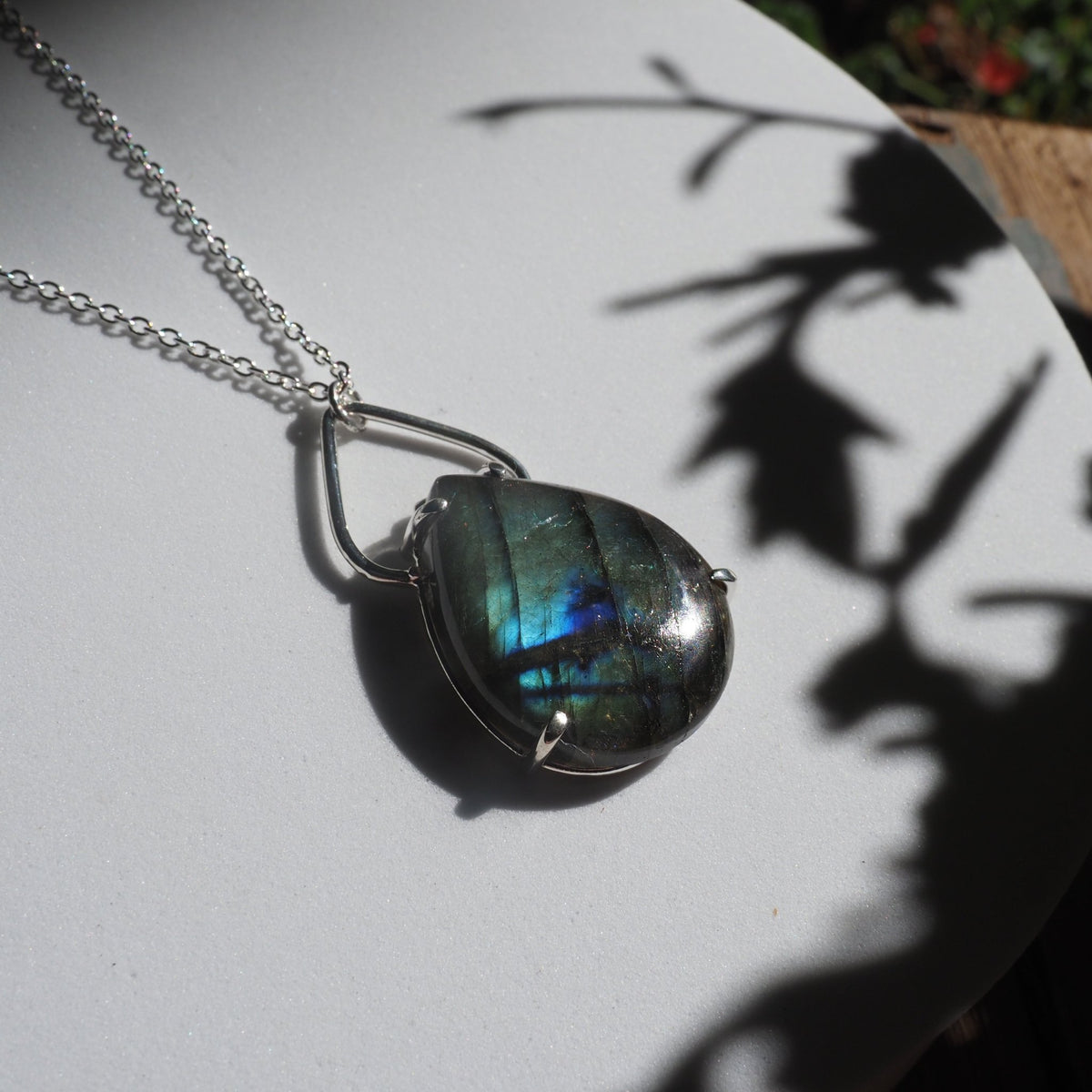 Indigo Statement Necklace - Mettle by Abby