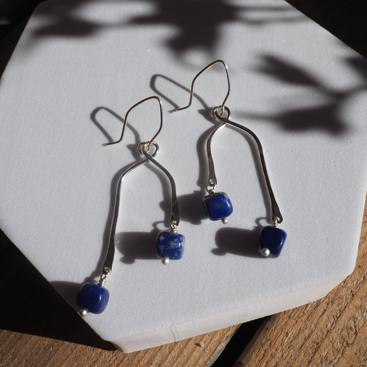 Lapis Mobile Earrings - Mettle by Abby