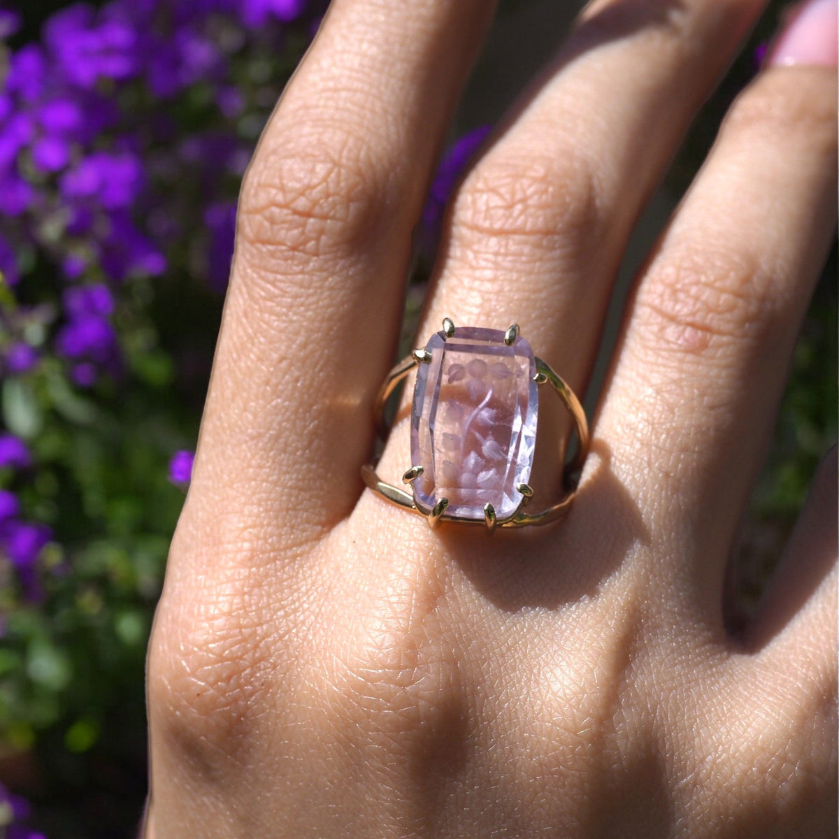 Lavender Gold Ring - Mettle by Abby