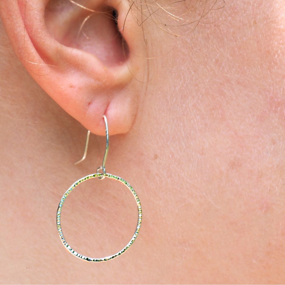 Lighcatcher Earrings in Silver-Handmade Sterling Silver