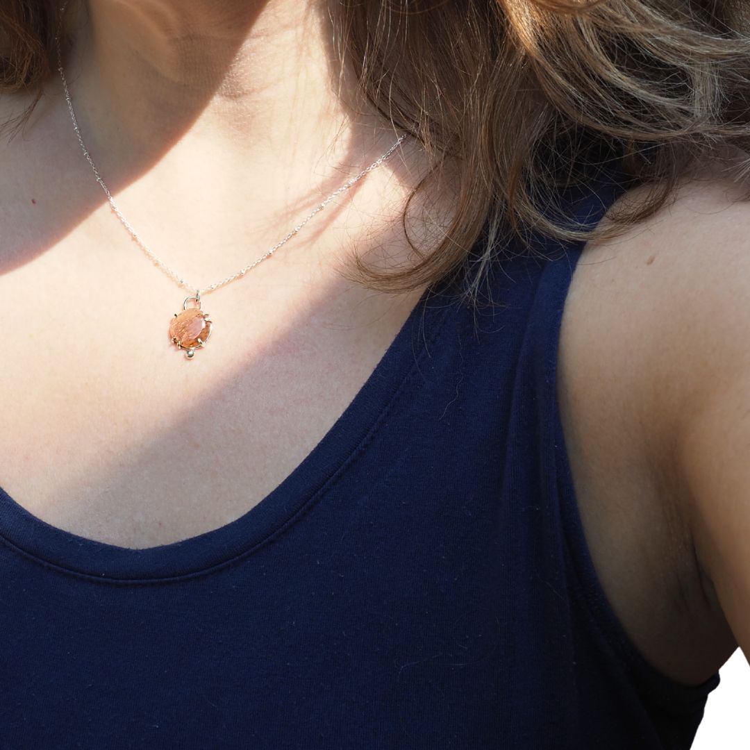 Petite Meteor Shower Necklace-Handmade Sterling Silver