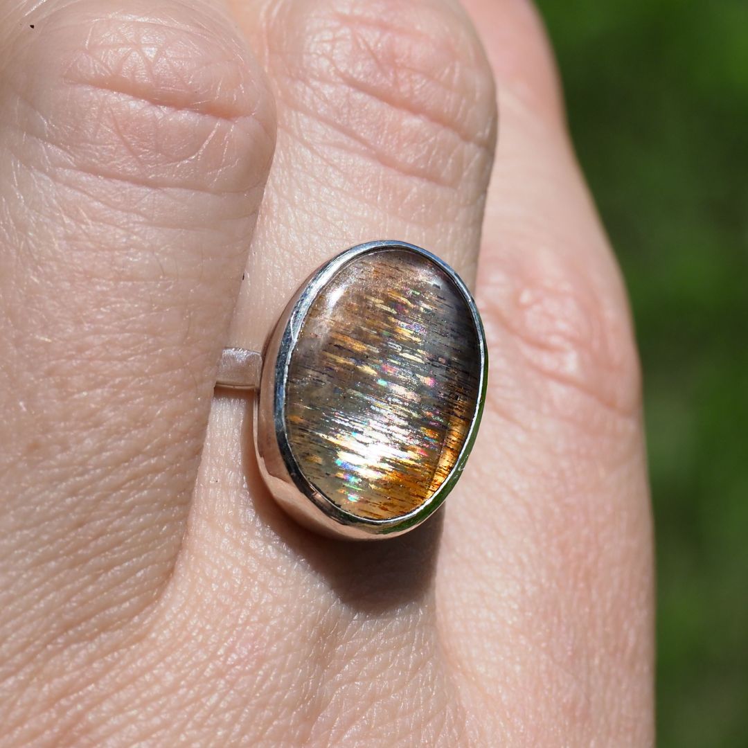 Meteor Shower Ring-Handmade Sterling Silver