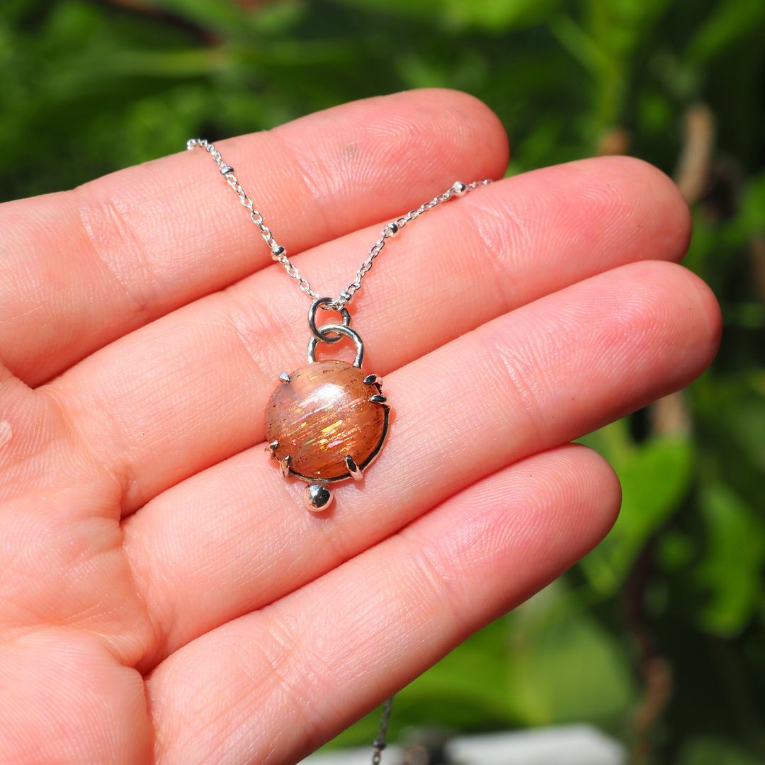 Petite Meteor Shower Necklace-Handmade Sterling Silver