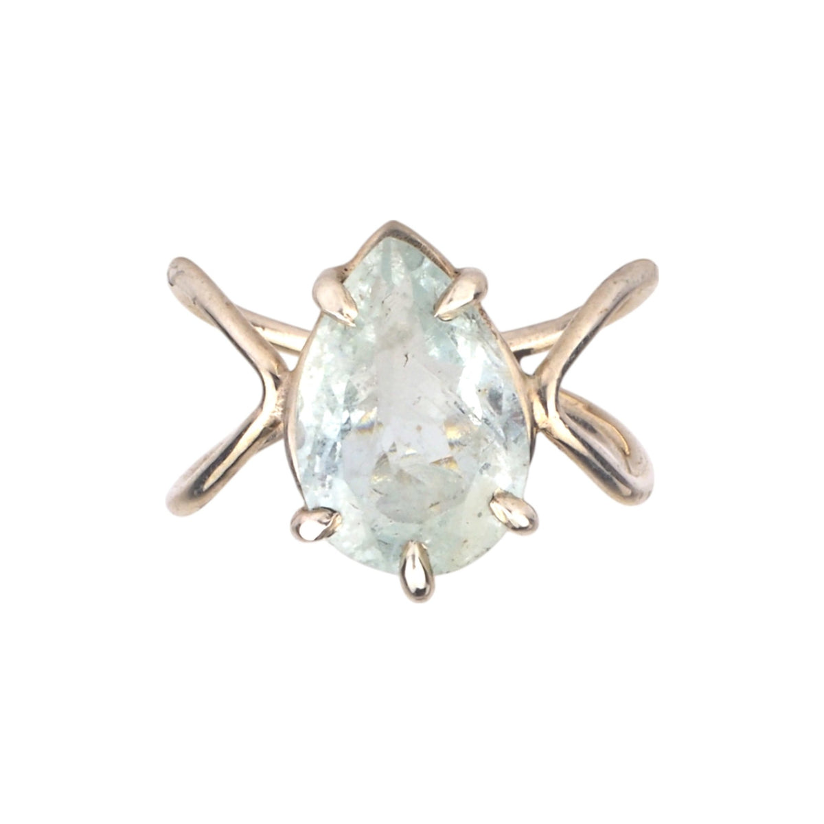 Pear Aquamarine Ring - Mettle by Abby