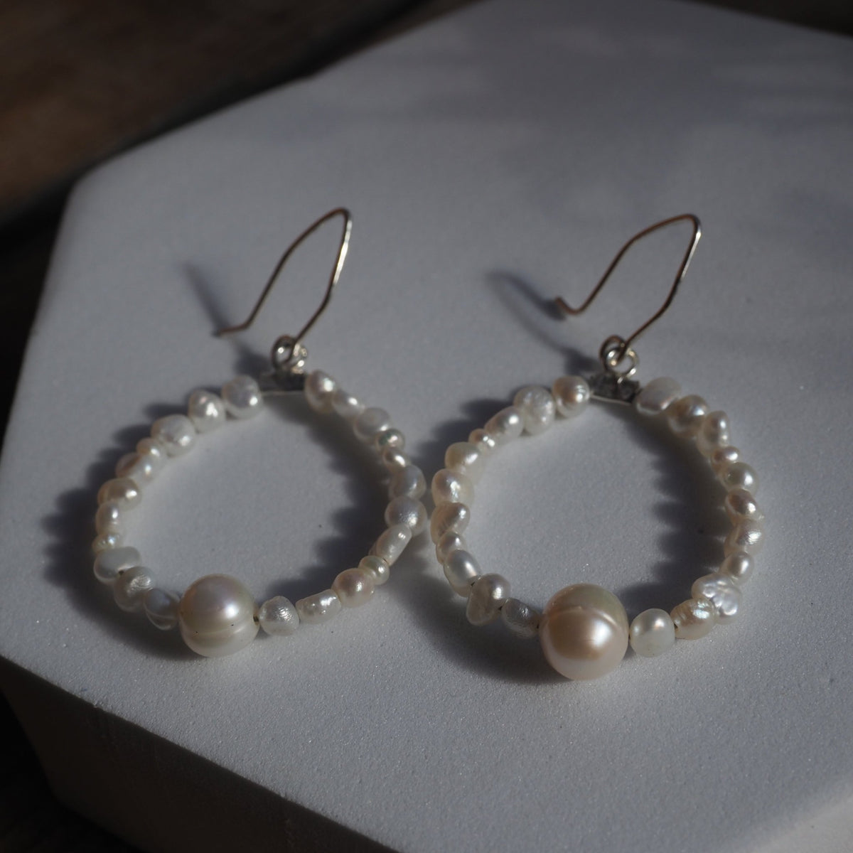 Pearl Hoops - Mettle by Abby