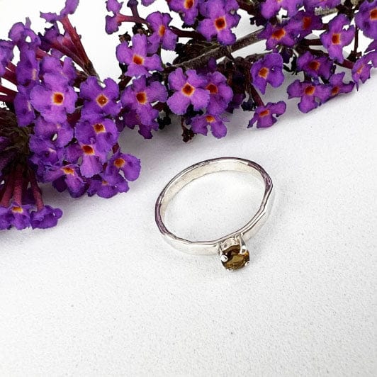 Petite Green Tourmaline Ring - Mettle by Abby