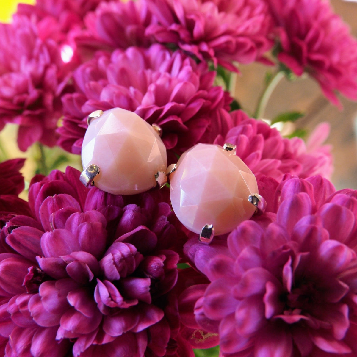 Pink Opal Studs - Mettle by Abby