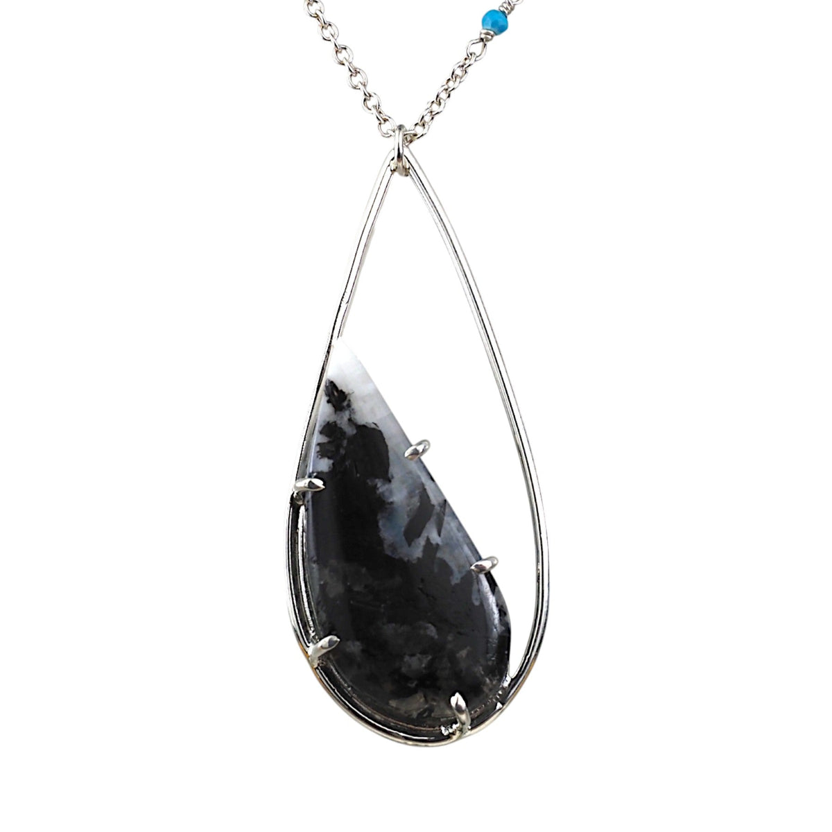 Spotted Moonstone Statement Necklace - Mettle by Abby