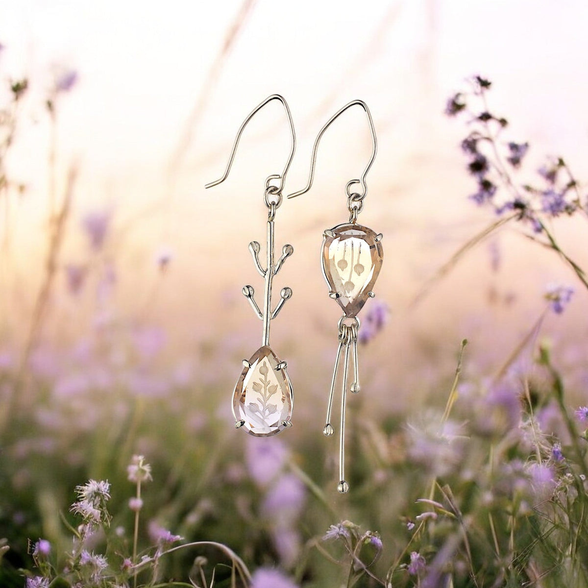 Twilight Sprig Earrings - Mettle by Abby
