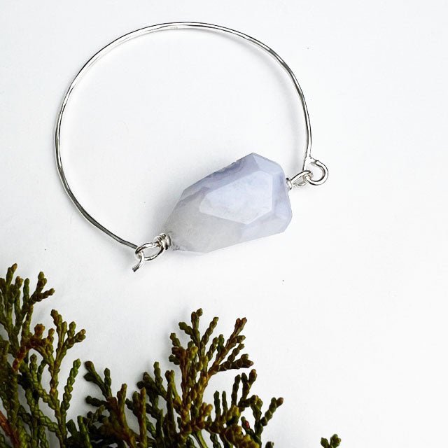Blue Lace Agate Bracelet - Mettle by Abby