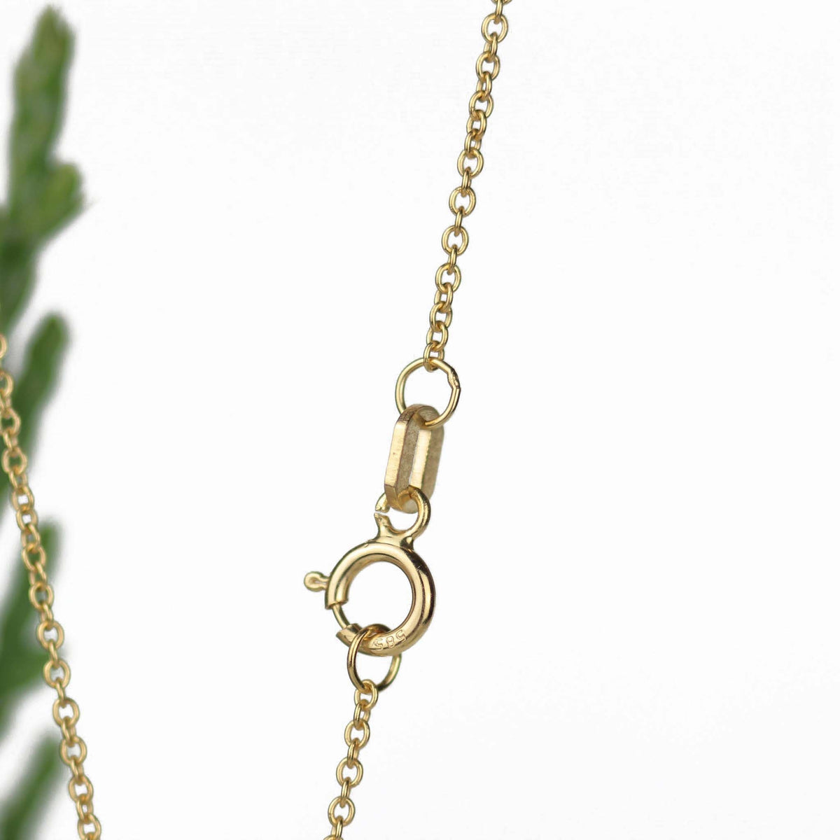 Emerald Stardust Necklace 14k Yellow Gold - Mettle by Abby