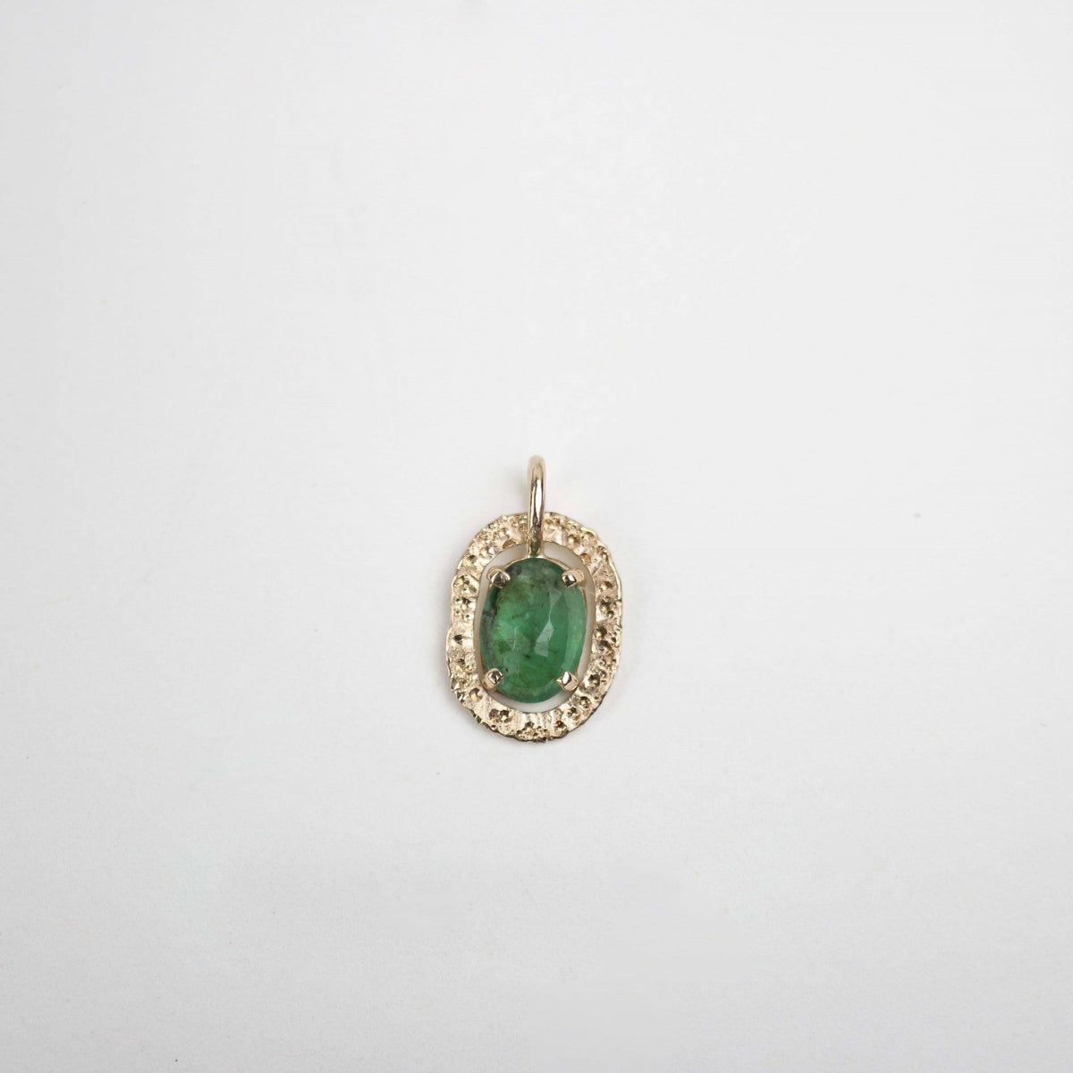 Emerald Stardust Necklace 14k Yellow Gold - Mettle by Abby