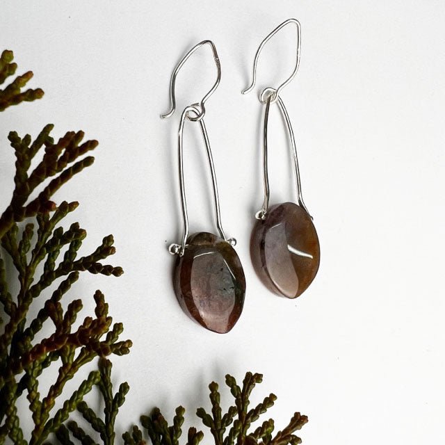 Hinged Leaf Earrings - Mettle by Abby