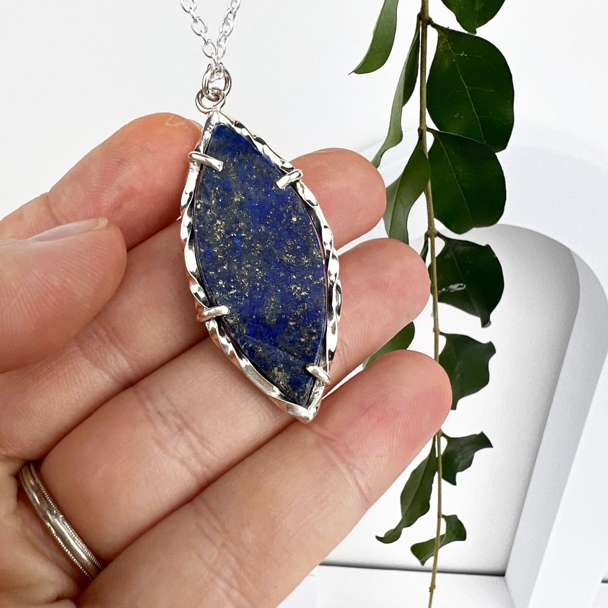 Lapis Lazuli Winds Necklace - Mettle by Abby