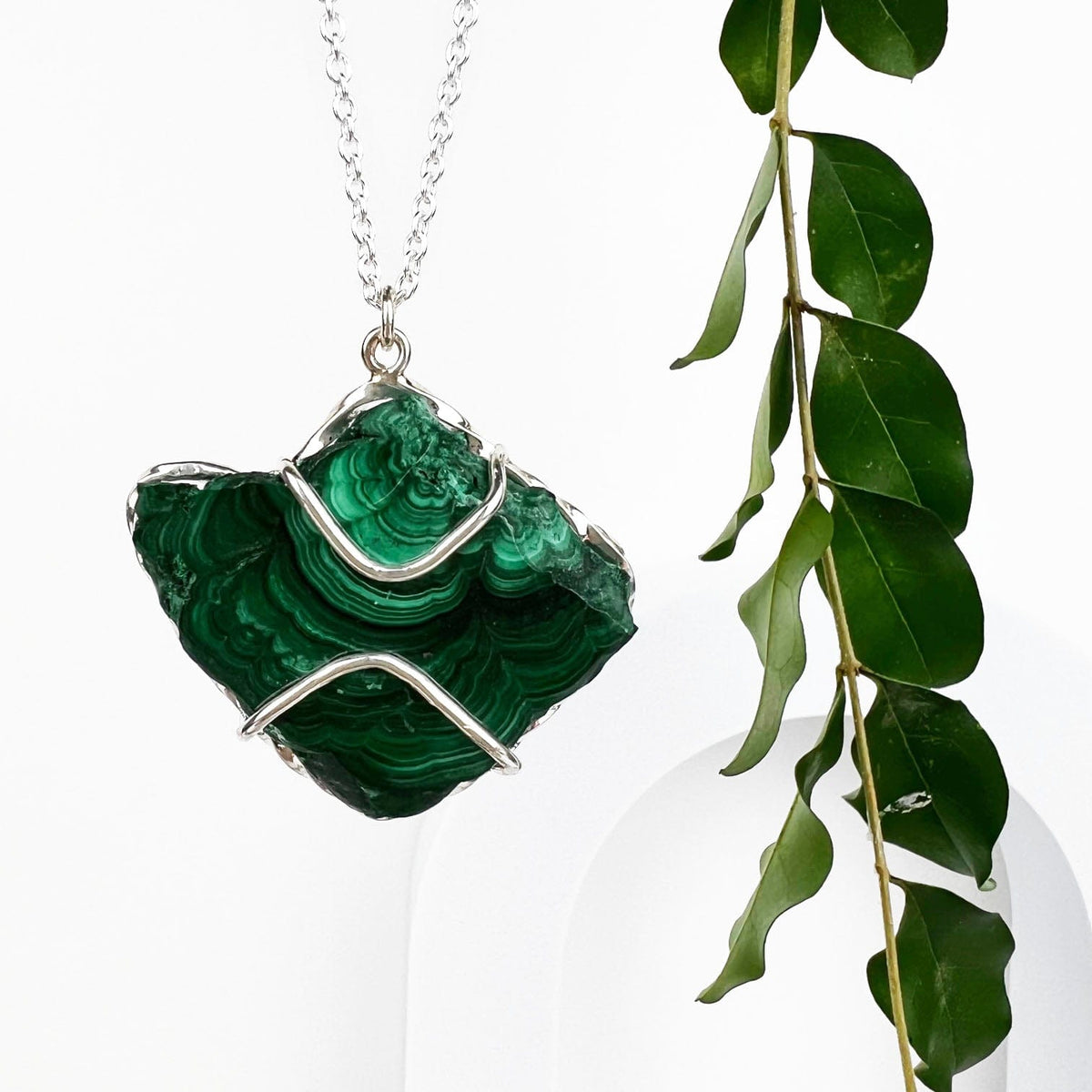Malachite Winds Necklace - Mettle by Abby