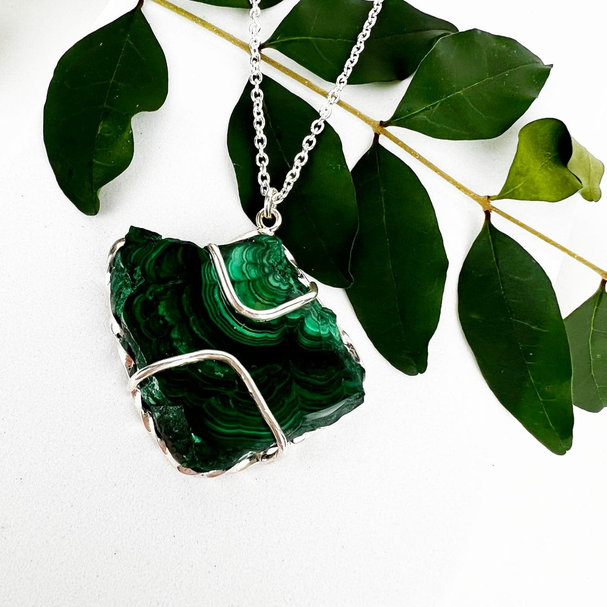 Malachite Winds Necklace - Mettle by Abby