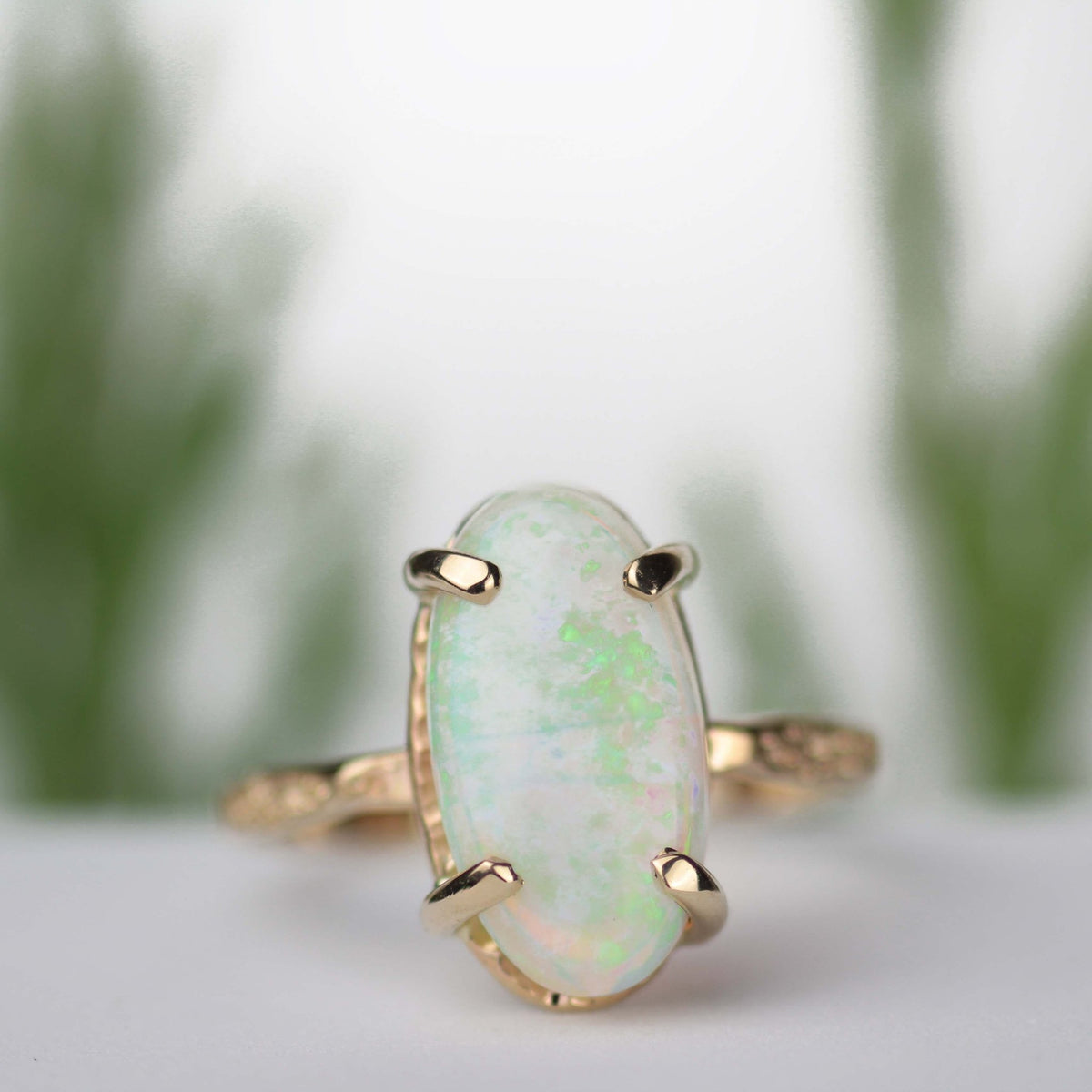 Opal Stardust Ring 14k Yellow Gold - Mettle by Abby