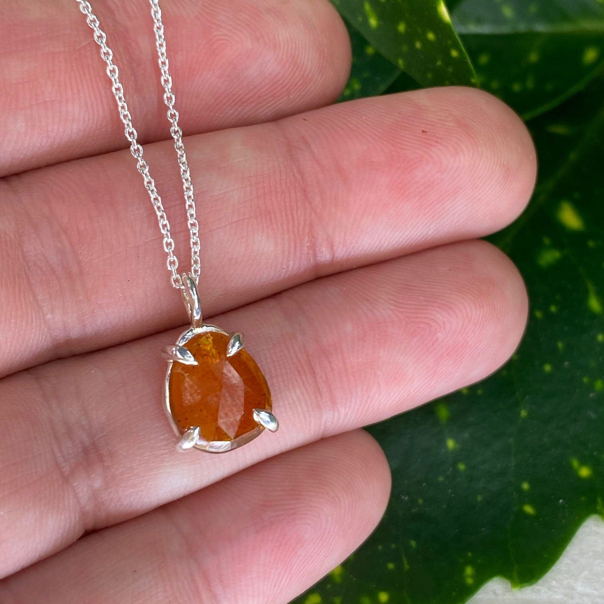 Orange Kyanite Necklace - Mettle by Abby