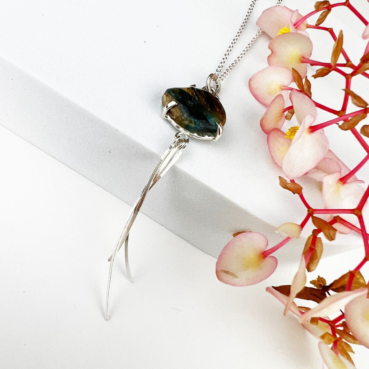 Peruvian Opal Tassel Necklace - Mettle by Abby