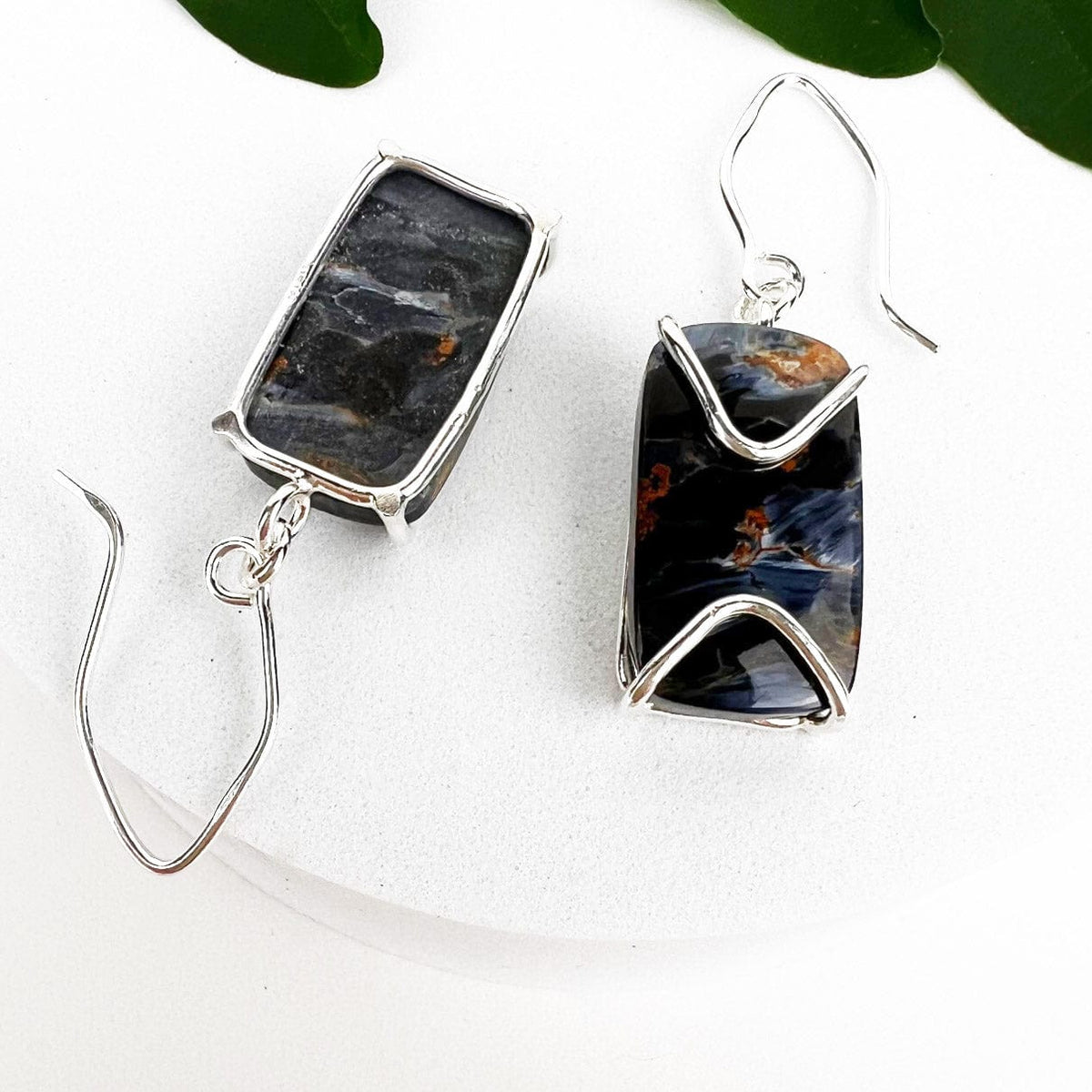 Pietersite Point Earrings - Mettle by Abby